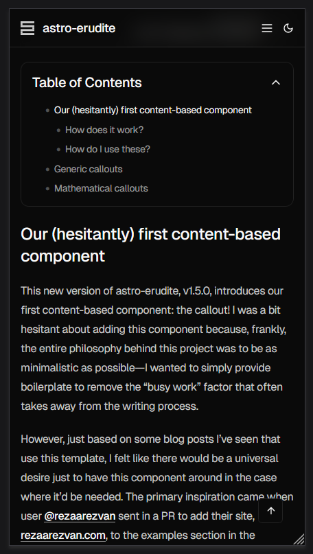 Old TOC implementation