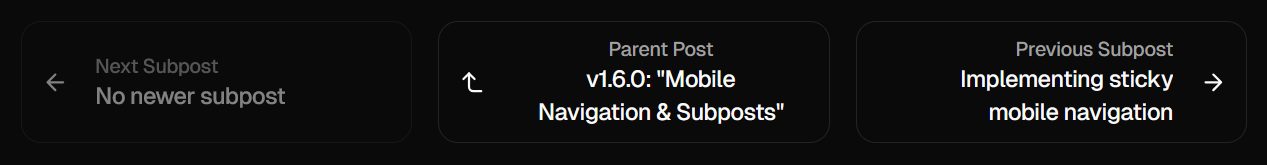 Subposts navigation